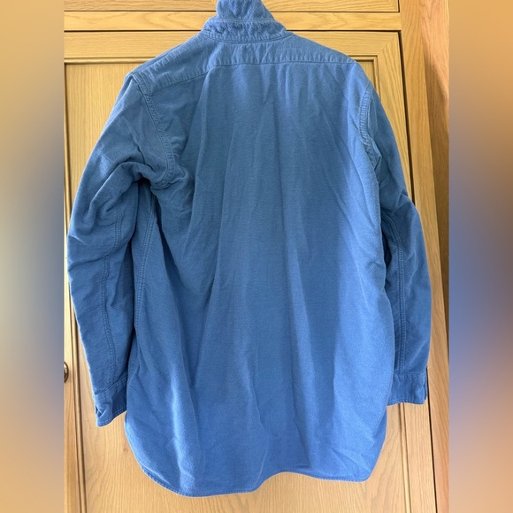 Vintage 80's L.L. Bean Men's Cotton Flannel Washed and Worn Buttondown 16.5 Long - Picture 6 of 12